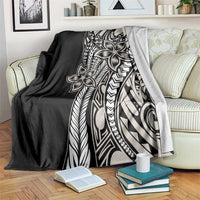 Polynesian Plumeria Floral Tattoo Pattern Blanket Beige Style LT9 Beige - Polynesian Pride