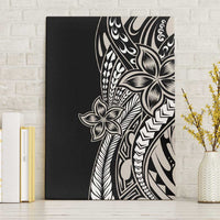 Polynesian Plumeria Floral Tattoo Pattern Canvas Wall Art Beige Style LT9 Without Frame Beige - Polynesian Pride