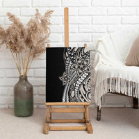 Polynesian Plumeria Floral Tattoo Pattern Canvas Wall Art Beige Style LT9 - Polynesian Pride