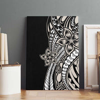 Polynesian Plumeria Floral Tattoo Pattern Canvas Wall Art Beige Style LT9 - Polynesian Pride