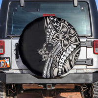 Polynesian Plumeria Floral Tattoo Pattern Spare Tire Cover Beige Style LT9 Beige - Polynesian Pride