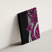 Polynesian Plumeria Floral Tattoo Pattern Canvas Wall Art Pink Style LT9 - Polynesian Pride