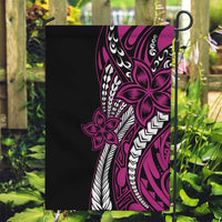 Polynesian Plumeria Floral Tattoo Pattern Garden Flag Pink Style LT9 Garden Flag Pink - Polynesian Pride