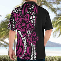 Polynesian Plumeria Floral Tattoo Pattern Hawaiian Shirt Pink Style LT9 - Polynesian Pride
