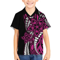 Polynesian Plumeria Floral Tattoo Pattern Hawaiian Shirt Pink Style LT9 - Polynesian Pride