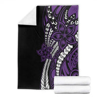 Polynesian Plumeria Floral Tattoo Pattern Blanket Purple Style LT9 - Polynesian Pride