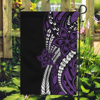 Polynesian Plumeria Floral Tattoo Pattern Garden Flag Purple Style LT9 Garden Flag Purple - Polynesian Pride