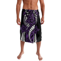 Polynesian Plumeria Floral Tattoo Pattern Lavalava Purple Style LT9 Purple - Polynesian Pride