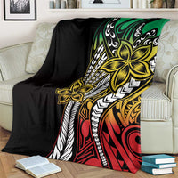 Polynesian Plumeria Floral Tattoo Pattern Blanket Reggae Style LT9 - Polynesian Pride