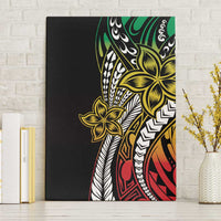Polynesian Plumeria Floral Tattoo Pattern Canvas Wall Art Reggae Style LT9 Without Frame Reggae - Polynesian Pride