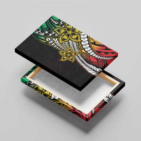 Polynesian Plumeria Floral Tattoo Pattern Canvas Wall Art Reggae Style LT9 - Polynesian Pride