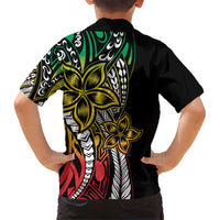 Polynesian Plumeria Floral Tattoo Pattern Hawaiian Shirt Reggae Style LT9 - Polynesian Pride