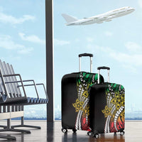 Polynesian Plumeria Floral Tattoo Pattern Luggage Cover Reggae Style