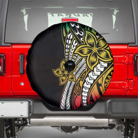 Polynesian Plumeria Floral Tattoo Pattern Spare Tire Cover Reggae Style LT9 - Polynesian Pride
