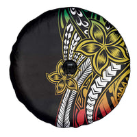 Polynesian Plumeria Floral Tattoo Pattern Spare Tire Cover Reggae Style LT9 - Polynesian Pride