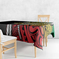 Polynesian Plumeria Floral Tattoo Pattern Tablecloth Reggae Style LT9 - Polynesian Pride