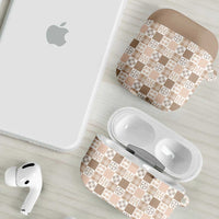 Hawaiian Palaka Quilt Pattern AirPods Case Hawaii Culture Bird of Paradise Exotic Motif LT9 - Polynesian Pride