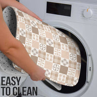 Hawaiian Palaka Quilt Pattern Bathroom Set Hawaii Culture Bird of Paradise Exotic Motif - Polynesian Pride