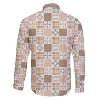 Hawaiian Palaka Quilt Pattern Family Matching Off Shoulder Maxi Dress and Hawaiian Shirt Hawaii Culture Bird of Paradise Exotic Motif - Polynesian Pride