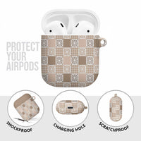 Hawaiian Palaka Quilt Pattern AirPods Case Hawaii Culture Honu Turtle LT9 - Polynesian Pride