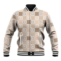 Hawaiian Palaka Quilt Pattern Baseball Jacket Hawaii Culture Honu Turtle - Polynesian Pride