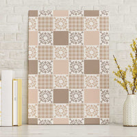 Hawaiian Palaka Quilt Pattern Canvas Wall Art Hawaii Culture Honu Turtle - Polynesian Pride