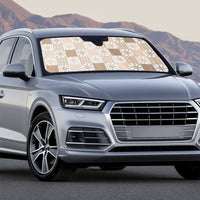 Hawaiian Palaka Quilt Pattern Auto Sun Shade Hawaii Culture Pineapple - Polynesian Pride