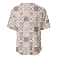 Hawaiian Palaka Quilt Pattern Baseball Jersey Hawaii Culture Pineapple - Polynesian Pride