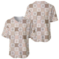 Hawaiian Palaka Quilt Pattern Baseball Jersey Hawaii Culture Pineapple - Polynesian Pride