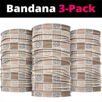 Hawaiian Palaka Quilt Pattern Neck Gaiter Hawaii Culture Tropical Flowers Mix - Polynesian Pride