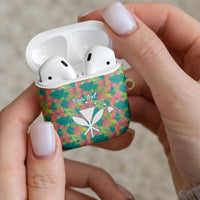Personalised Seamless Hawaiian Quilt Pattern AirPods Case Hawaii Culture Palm Leaf Tropical LT9 - Polynesian Pride