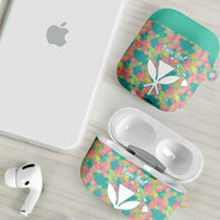 Personalised Seamless Hawaiian Quilt Pattern AirPods Case Hawaii Culture Palm Leaf Tropical LT9 - Polynesian Pride