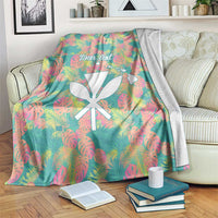 Seamless Hawaiian Quilt Pattern Blanket Hawaii Culture Palm Leaf Tropical - Polynesian Pride