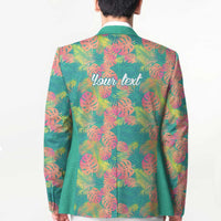 Seamless Hawaiian Quilt Pattern Blazer Hawaii Culture Palm Leaf Tropical - Polynesian Pride