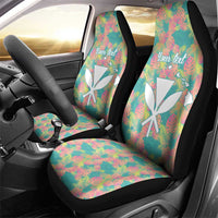 Seamless Hawaiian Quilt Pattern Car Seat Cover Hawaii Culture Palm Leaf Tropical - Polynesian Pride