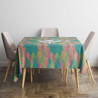 Seamless Hawaiian Quilt Pattern Tablecloth Hawaii Culture Palm Leaf Tropical - Polynesian Pride