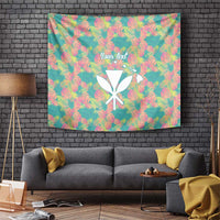 Seamless Hawaiian Quilt Pattern Tapestry Hawaii Culture Palm Leaf Tropical - Polynesian Pride