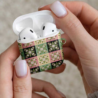 Seamless Pattern Maile and Pikake Lei AirPods Case Squares Maile Leaf LT9 - Polynesian Pride