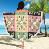 Seamless Pattern Maile and Pikake Lei Beach Blanket Squares Maile Leaf LT9 - Polynesian Pride