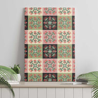Seamless Pattern Pikake Lei Canvas Wall Art Floral Squares Pikake LT9 - Polynesian Pride