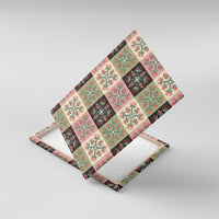 Seamless Pattern Pikake Lei Canvas Wall Art Floral Squares Pikake LT9 With Frame Pink - Polynesian Pride