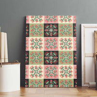 Seamless Pattern Pikake Lei Canvas Wall Art Floral Squares Pikake LT9 - Polynesian Pride