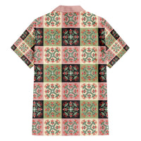 Seamless Pattern Pikake Lei Family Matching Puletasi and Hawaiian Shirt Floral Squares Pikake LT9 - Polynesian Pride