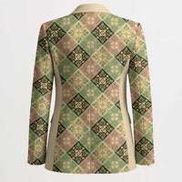 Seamless Pattern Puakenikeni and Kalo Blazer LT9 - Polynesian Pride