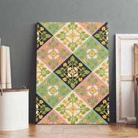 Seamless Pattern Puakenikeni and Kalo Canvas Wall Art LT9 - Polynesian Pride