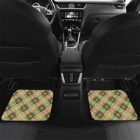 Seamless Pattern Puakenikeni and Kalo Car Mats LT9 Set 2pcs - Back Beige - Polynesian Pride