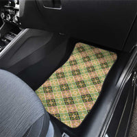 Seamless Pattern Puakenikeni and Kalo Car Mats LT9 - Polynesian Pride