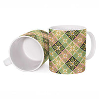 Seamless Pattern Puakenikeni and Kalo Ceramic Mug LT9 - Polynesian Pride