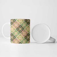 Seamless Pattern Puakenikeni and Kalo Ceramic Mug LT9 - Polynesian Pride