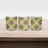 Seamless Pattern Puakenikeni and Kalo Ceramic Mug LT9 - Polynesian Pride